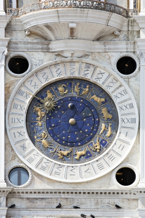 Astronomical clock in San Marco, Veniceの写真素材