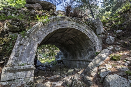 Gate in Olympos. Antalya, Turkey.の写真素材