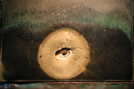 Wish stone in Haghia Sophia; Istanbul, Turkey