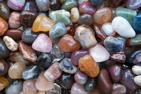 Colourful stones at Amasra, Turkey
