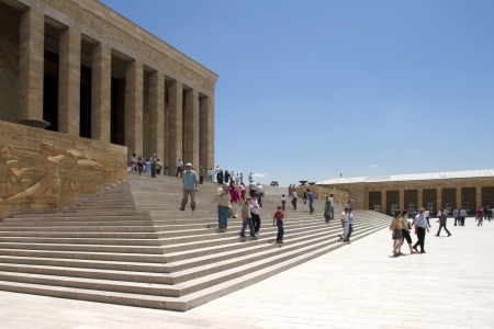 Ankara, Turkey - December 5, 2004  People visit Anitkabir in Ankara on 5 December, 2004  のeditorial素材