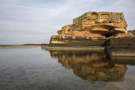 Pink rocks, Kandira, Kocaeli, Turkey.の写真素材