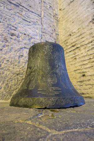 Bell in Haghia Sophia Museum, Fatih district of Istanbul, Turkeyのeditorial素材