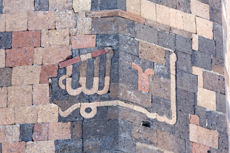 The Mosque Ef Ebu'l Manucehr and the tomb the mosque Manucehr, Ani Ulu Mosque in Ani ancient city, Kars, Turkey. Ani is a ruined medieval Armenian city now situated in the Turkey's province of Kars and next to the closed border with Armenia. Ani is a  UNEの写真素材