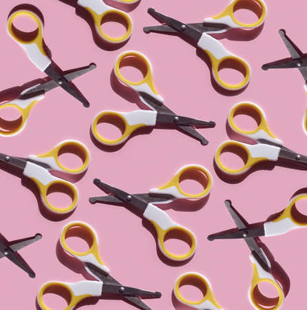 Pattern of Safety nail scissors for babiesの写真素材