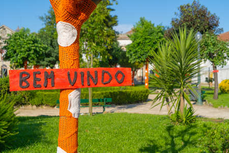 Bem Vindo - welcome lettering in Portugueseの写真素材