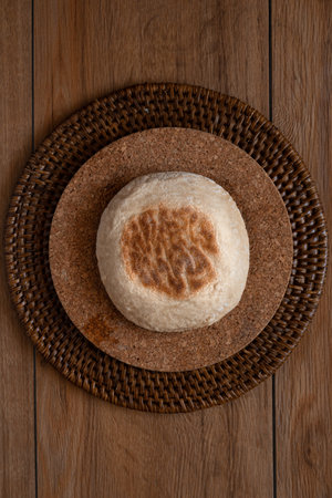 Traditional Portuguese bread Bolo Do Caco.の写真素材