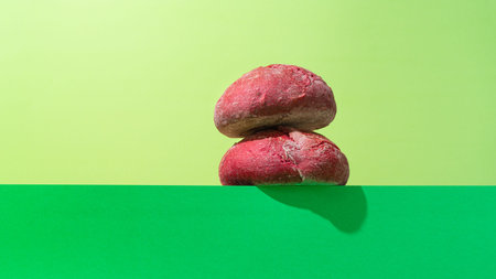 Two Beetroot purple buns Hero View.