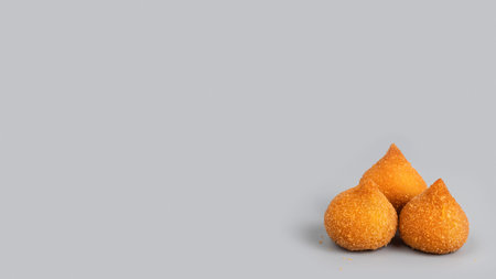 Chicken coxinha, chicken Brazilian snack.