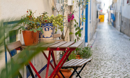 Cozy european street in Portugal