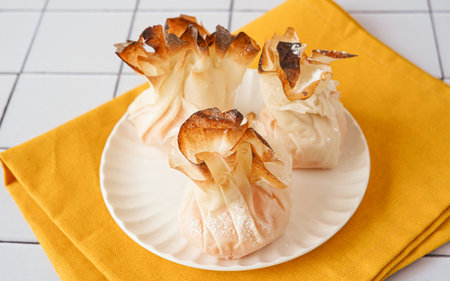 Close-up of Portuguese sweets - tulhinhas