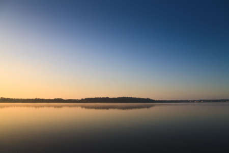 Early morning on the lakeの写真素材