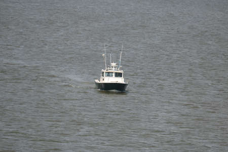 CAPE MAY, NEW JERSEY  USA AUGUST 25, 2016  A small boat on a fishing tripのeditorial素材