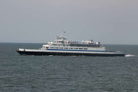 CAPE MAY, NEW JERSEY  USA AUGUST 25, 2016  The Cape May Lewis Ferry on a trip to Delawareのeditorial素材