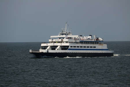CAPE MAY, NEW JERSEY  USA AUGUST 25, 2016  The Cape May Lewis Ferry on a trip to Delawareのeditorial素材