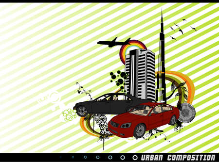 city vectorのイラスト素材