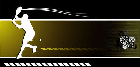 tennis vector compositionのイラスト素材