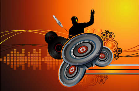 music vector compositionのイラスト素材