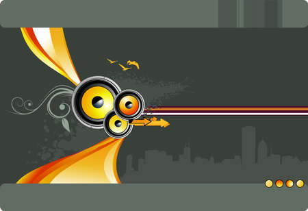 city vector compositionのイラスト素材