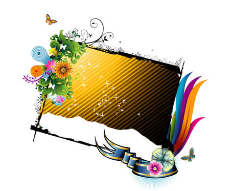 floral vector illustrationのイラスト素材