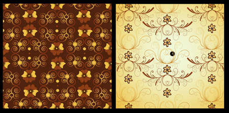 floral vector backgroundのイラスト素材