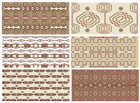 art deco vector texturesのイラスト素材