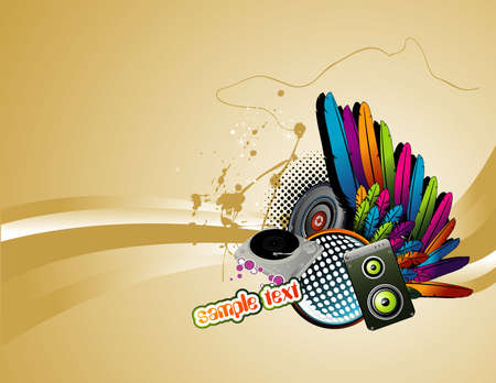 music vector compositionのイラスト素材