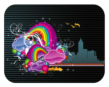 abstract vector illustrationのイラスト素材