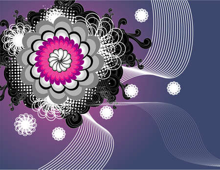 floral vector compositionのイラスト素材