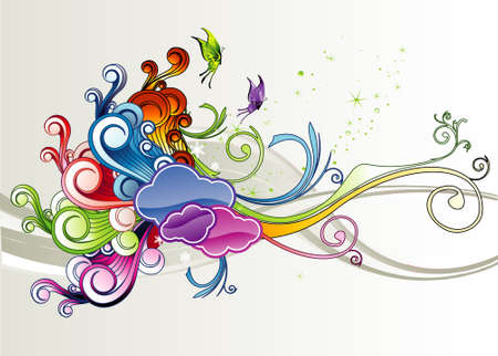 color vector compositionのイラスト素材