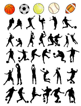 sports vector shapesのイラスト素材