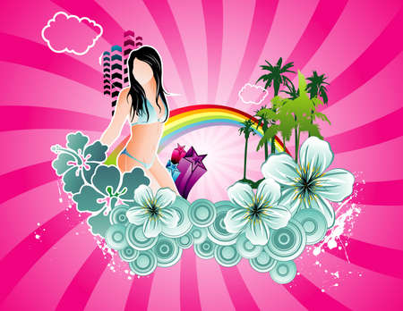 Holidays illustrationのイラスト素材