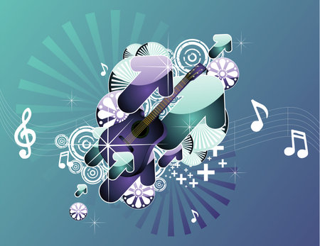 color vector abstract illustrationのイラスト素材