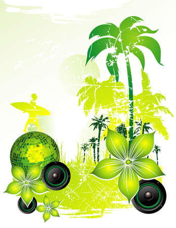 beach vector illustrationのイラスト素材