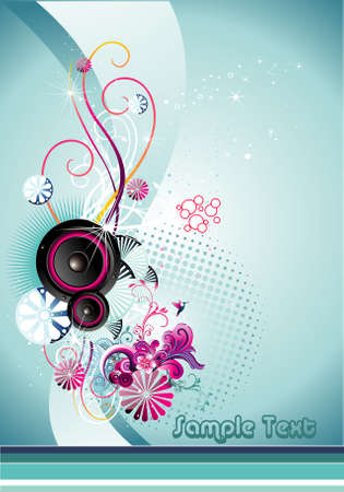 floral vector illustrationのイラスト素材