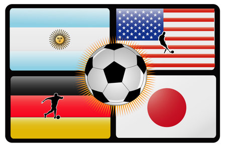 soccer world cup  illustration のイラスト素材