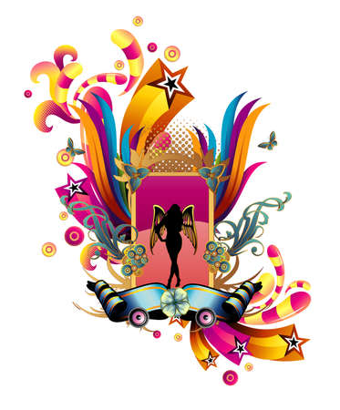 abstract starsのイラスト素材