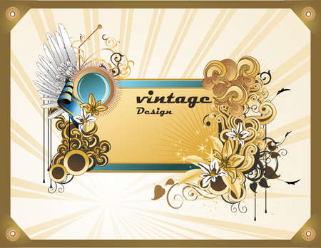 retro art illustrationのイラスト素材