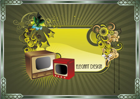 retro art illustration のイラスト素材