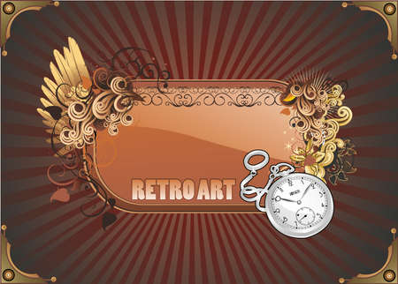 retro art illustration のイラスト素材