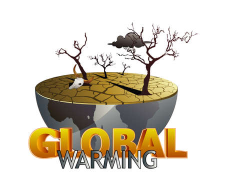 global warming illustrationのイラスト素材