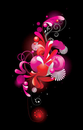 glossy vector illustrationのイラスト素材