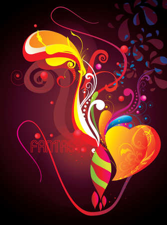 color fun abstract shapes vectorのイラスト素材