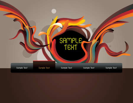 color multimedia vectorのイラスト素材