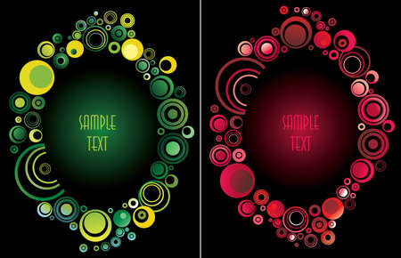 artistic color vector bannerのイラスト素材