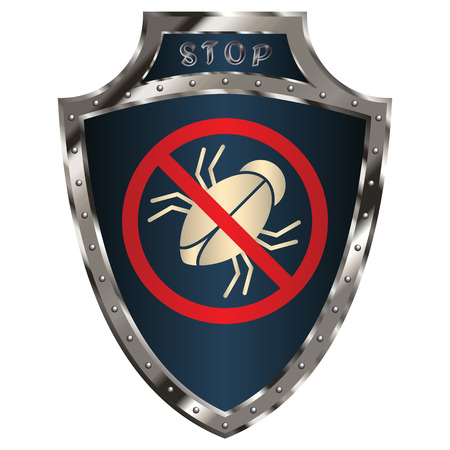 Shield anti-bug  symbolのイラスト素材