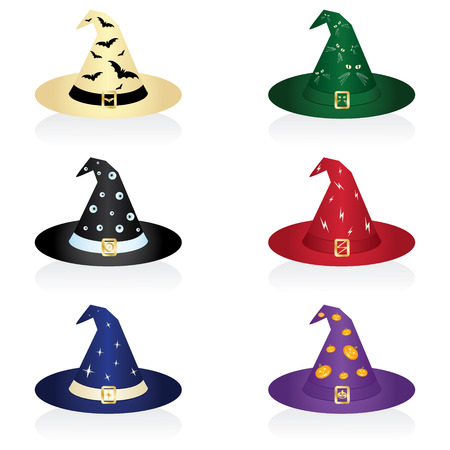 Vector illustration of a witch's hat for Halloweenのイラスト素材