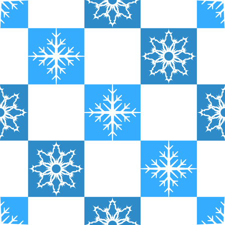 Vector illustration of  seamless pattern with snowflakesのイラスト素材