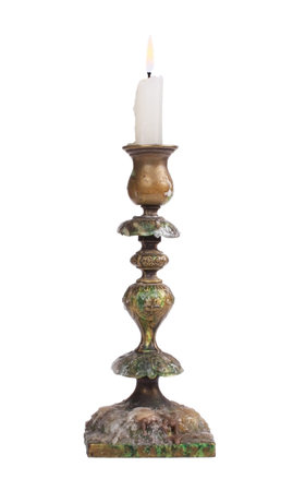 candlestick,isolatedの写真素材