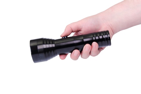 flashlight,isolatedの写真素材